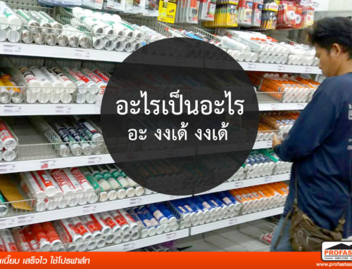 กาวยาแนว หลอดไหนคืออะไรไปทำความรู้จักกันครับ