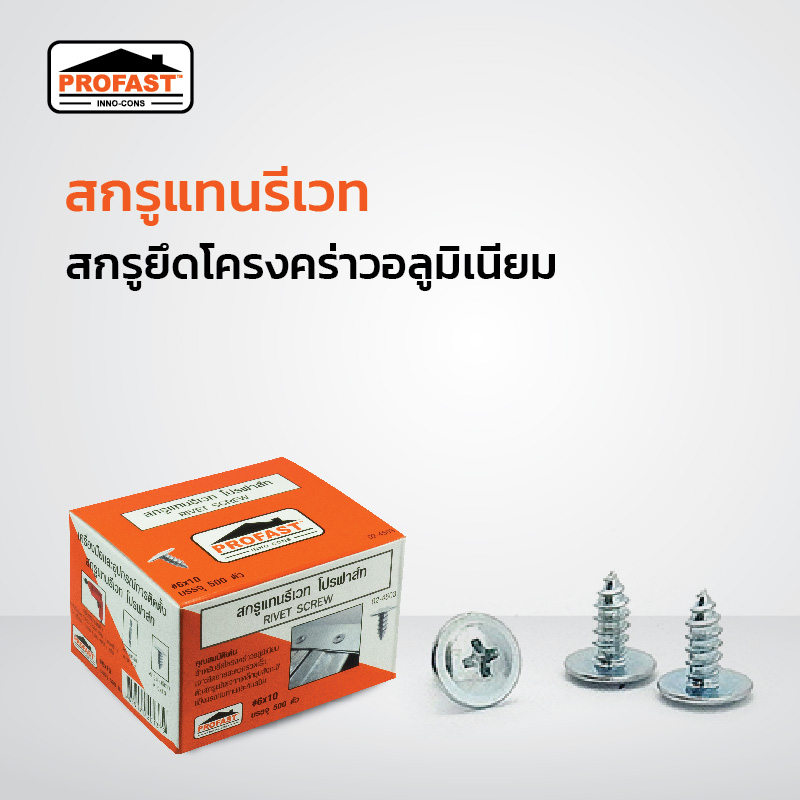 สกรูปลายสว่าน สกรูโปรฟาสท์